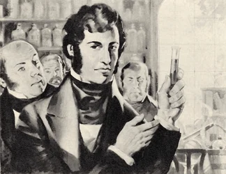 Professor Wöhler aus Deutschland, der 1828 Harnstoff herstellte